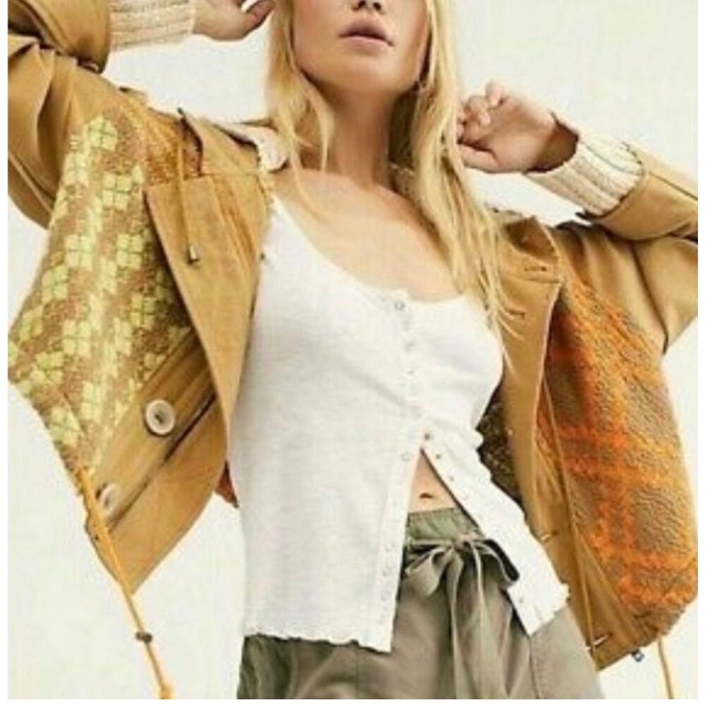 Free People Reno Knit Hooded Jacket / sz S